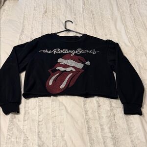 The Rolling Stones Black and White Fabric Label